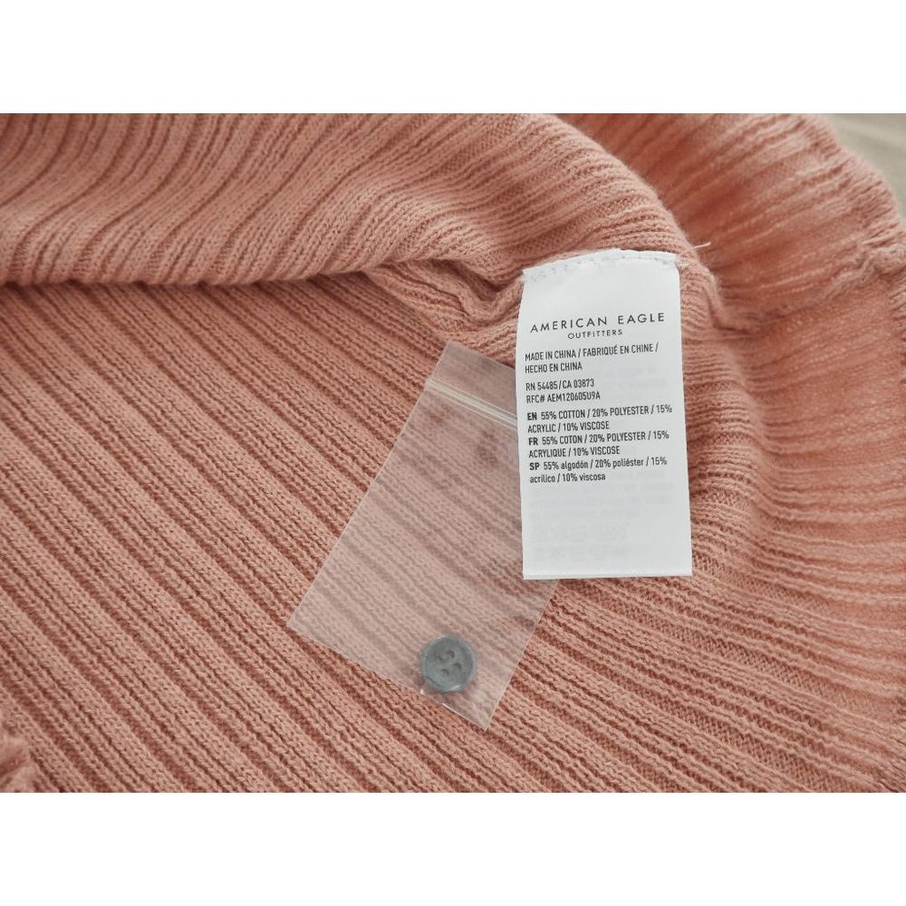 AMERICAN EAGLE | NWT American Eagle Ribbed V-neck Crop Top Size MEDIUM - Picture 6 of 8